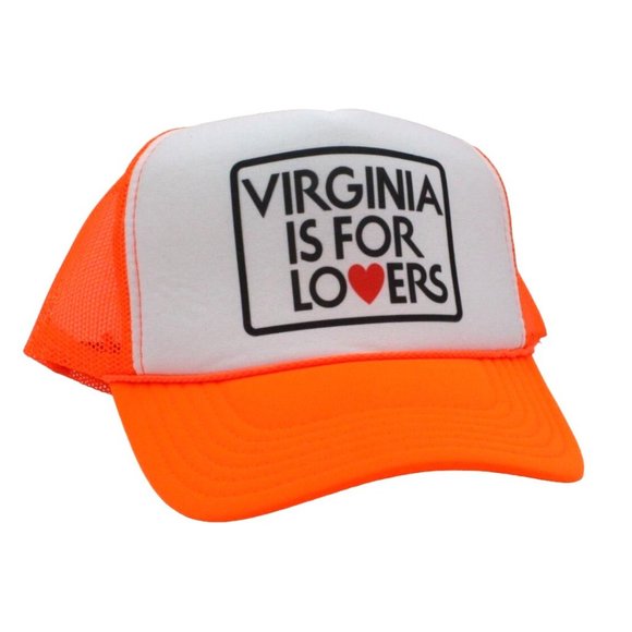 Virginia Is For Lovers Trucker Hat Vintage Mesh Hat Adjustable Cap - Picture 2 of 3